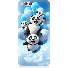 Teknomeg Xiaomi Mi 6 Uyumlu Uçan Sevimli Pandalar Desenli Silikon Kılıf
