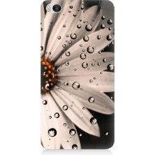 Teknomeg Xiaomi Mi 5s Uyumlu Papatya ve Su Damlaları Desenli Silikon Kılıf