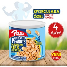 Paşa Kuruyemiş Kavrulmuş Yer Fıstığı Teneke Kutu 200 gr x 4 Adet