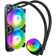 Coolmoon ARGB240 240MM Argb Işlemci Sıvı Soğutuculu Fan Intel Amd Uyumlu Su Soğutmalı Işlemci Fanı