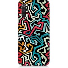 Teknomeg Xiaomi Mi 9se Uyumlu Pop Art Grafiti Grunge Desenli Silikon Kılıf