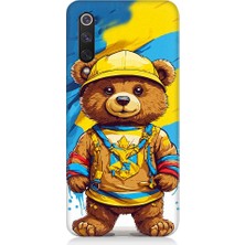 Teknomeg Xiaomi Mi 9se Uyumlu Şapkalı Sevimli Ayıcık Desenli Silikon Kılıf
