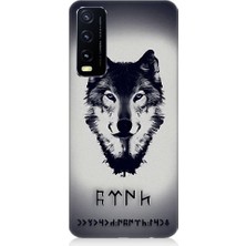 Teknomeg Vivo Y20S Uyumlu Kurt ve Tanrı Türkü Korusun Desenli Silikon Kılıf