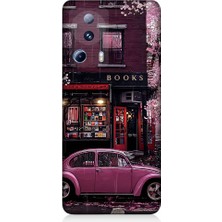 Teknomeg Xiaomi Mi 13 Lite Uyumlu Kitapçı ve Pembe Volkswagen Desenli Silikon Kılıf