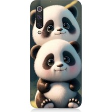 Teknomeg Xiaomi Mi 9se Uyumlu Sevimli Yavru Pandalar Desenli Silikon Kılıf