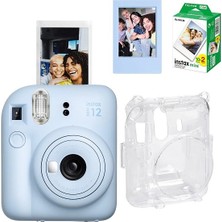 Fujifilm Instax Mini 12 Fotoğraf MAKINESI-20LI Film-Şeffaf Pleksi Kılıf ve Fotoğraf Çerçevesi Seti 1