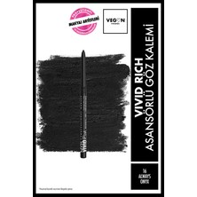 Nyx Professional Makeup Vivid Rich Asansörlü Göz Kalemi - 16 Always Onyx