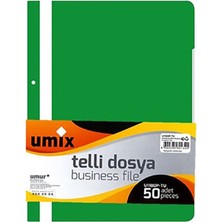 Umix A4 Telli Dosya 50'li Yeşil Renk