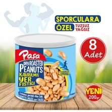 Paşa Kuruyemiş Kavrulmuş Yer Fıstığı Teneke Kutu 200 gr x 8 Adet