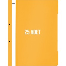 Noki XL Telli Dosya 25'li Paket Turuncu