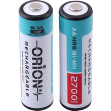 Orion Ni-Mh AA 2700mAh 2 Adet Şarj Edilebilir Kalem Pii