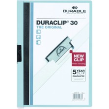 Durable 2200 Duraclip 30 25 Sayfa Kapasiteli Sıkıştırmalı Dosya Mavi Renk