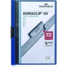 Durable 2209 Duraclip 60 25 Sayfa Kapasiteli Sıkıştırmalı Dosya Lacivert Renk