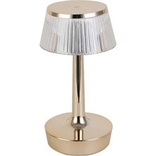 Sekatech Şarjlı Masa Lambası Dimmerli Dekoratif Abajur Cata Rio Dokunmatik Cafe Lambası 3 Renk Işık Modu