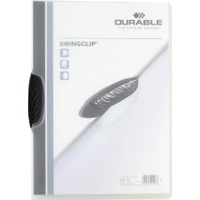 Durable 2260 Swingclip 30 25 Sayfa Kapasiteli Sıkıştırmalı Dosya Siyah Renk