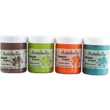 Artebella 4'lü Yıkanabilir Parmak Boyası 50 ml Set 2