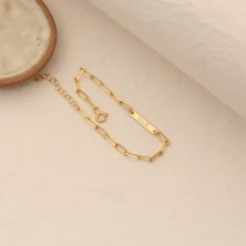 Nox Jewelry 925 Ayar Gümüş Kişiye Özel Isim Yazılı Ataç Bileklik