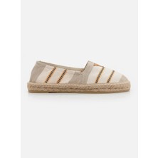 Su Espadril Alani Bej Kadın Düz Espadril