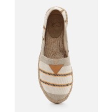 Su Espadril Alani Bej Kadın Düz Espadril