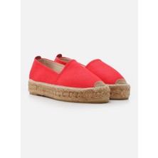 Su Espadril Nathalie Kırmızı Kadın Düz Espadril