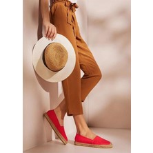 Su Espadril Aileen Kırmızı Kadın Düz Espadril