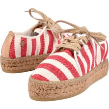 Su Espadril Grace Kırmızı Kadın Düz Espadril