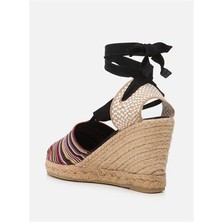 Su Espadril Ruby Siyah Kadın Dolgu Topuklu Espadril