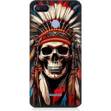 Teknomeg Xiaomi Redmi 6 Uyumlu Kızıldereli Kurukafa Desenli Silikon Kılıf