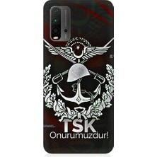 Teknomeg Xiaomi Redmi 9t Uyumlu Tsk Onurumuzdur Desenli Silikon Kılıf