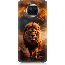 Teknomeg Xiaomi Mi 10T Lite Uyumlu Yırtıcı Aslan Kral Desenli Silikon Kılıf