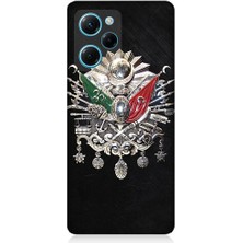 Teknomeg Xiaomi Poco X5 Pro Uyumlu Osmanlı Tuğrası ve Arması Desenli Silikon Kılıf