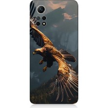 Teknomeg Xiaomi Redmi Note 12 Pro 4g Uyumlu Uçan Kara Kartal Desenli Silikon Kılıf