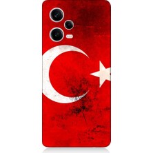 Teknomeg Xiaomi Redmi Note 12 Pro 5g Uyumlu Türk Bayrağı  Desenli Silikon Kılıf