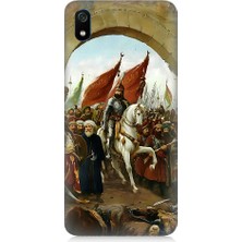 Teknomeg Xiaomi Redmi 7A Uyumlu Fatih Sultan Mehmet Istanbul Desenli Silikon Kılıf