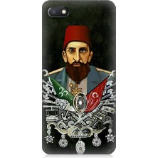 Teknomeg Xiaomi Redmi 6A Uyumlu Osmanlı 2. Abdülhamid Han Desenli Silikon Kılıf
