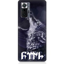 Teknomeg Xiaomi Redmi Note 10 Pro Uyumlu Boz Kurt ve Türk Desenli Silikon Kılıf