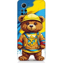 Teknomeg Xiaomi Redmi Note 12 Pro 4g Uyumlu Şapkalı Sevimli Ayıcık Desenli Silikon Kılıf