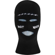 TeeMood Balaclava  Dikenli Tel Not Nice Kar Maskesi