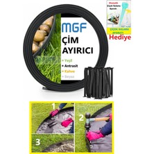 Mgf Plast Mgf Çim Ayırıcı / Sınırlandırıcı Plastik Ayraç 25 Metre – Siyah