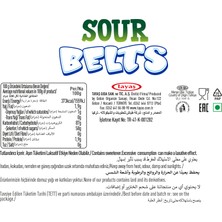 Tayaş Damla Sour Belts Licorice Çilekli Karton Kutu 15 gr x 72 Adet Kutulu