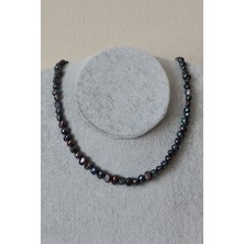 Bade Accessories 4 mm Siyah Inci Kolye