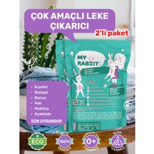 My Rabbit 2 Adet Çamaşır ve Yüzey Için Çok Amaçlı Oksijenli Toz Leke Çıkarıcı ve Beyazlatıcı 2 x 800 gr