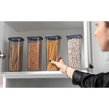 Seyfi Kırtasiye 3'lü Erzak Kabı Seti Saklama Kabı Plastik 1.9-1.3-0.6 Lt