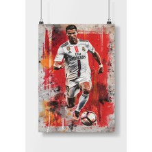 Poster City Ronaldo Ünlü Futbolcu  Poster Çerçevesiz Parlak Kağıt