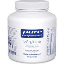 Pure Encapsulations L-Arginine Amino Acid Free Form 180 Kapsül L Arginine L Arjinin