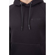 Alpinist Delta Kapşonlu Sweatshirt Siyah
