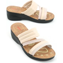 Gezer Yazlık Kadın Yüksek Topuk Anatomik Rahat Taban Günlük Terlik