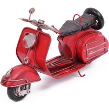 Turtcest Dekoratif Metal Scooter Vintage Dekoratif Ev Ofis