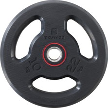 Decathlon Kauçuk 10 kg Ağırlık Plakası - 28 mm
