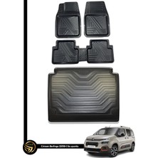 Black Gold Citroen Berlingo 3D Anka Oto Paspas ve Araca Özel Kauçuk Bagaj Havuzu Set